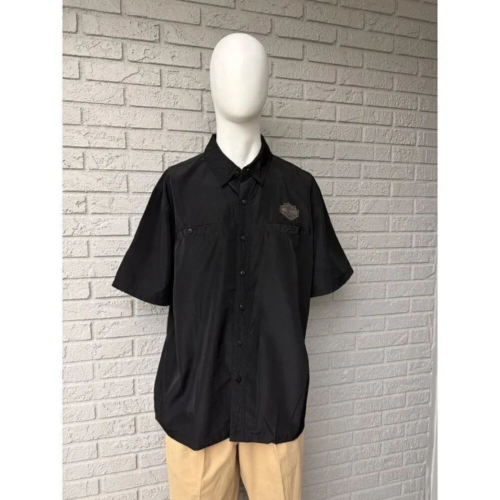 Harley Davidson Men’s Black Beauty Wrench Crew Short Sleeve Shirt Size XL